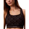 imageCalvin Klein Womens Icon Sport Printed Medium Impact Sports BraBlack W Dotted Emblem