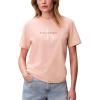 imageCalvin Klein Womens Monogram Logo Crewneck TShirtPink Sand