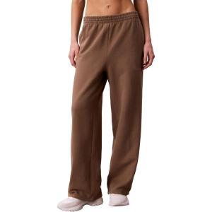 imageCalvin Klein Womens Brushed French Terry Straight Leg JoggersShitake