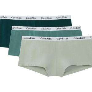 imageCalvin Klein Womens Carousel Logo Cotton Stretch Boyshort Panties 3 PackSea Moss Sagebrush Green Misty Sage