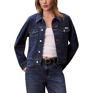 imageCalvin Klein Womens Classic Denim Trucker JacketStorm Blue