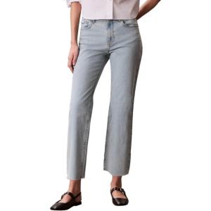 imageCalvin Klein Womens High Rise Straight Fit JeansIndigo