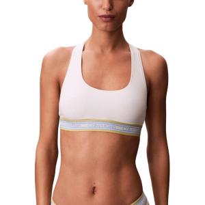 imageCalvin Klein Womens Icon Cotton Modal Unlined BraletteTofu Retro Stripe