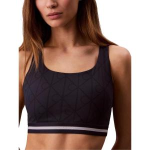 imageCalvin Klein Womens Icon Sport Printed Medium Impact Sports BraSpeakeasy W Dotted Emblem