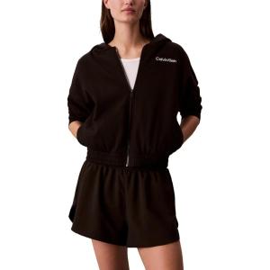 imageCalvin Klein Womens Performance Brushed French Terry Zip Hoodie Black