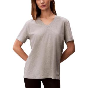imageCalvin Klein Womens Performance Classic Fit VNeck TeeGrey Heather