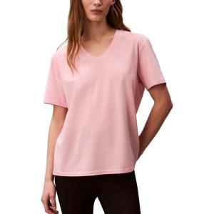 imageCalvin Klein Womens Performance Classic Fit VNeck TeePowder Pink