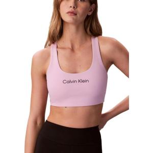 imageCalvin Klein Womens Performance Logo Medium Impact Sports BraFragrant Lilac