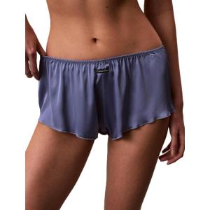 imageCalvin Klein Womens Signature Satin Boyshort PantyBlue Tulip