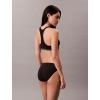imageCalvin Klein Womens Microfiber Seamless Rib Bikini Panties 3 PackBlack Ice Water Scorched Denim