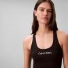 imageCalvin Klein Womens Performance Logo Low Impact Longline Sports BraBlack