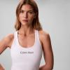 imageCalvin Klein Womens Performance Logo Low Impact Longline Sports BraWhite