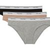 imageCalvin Klein Womens Balance Cotton Stretch Bikini Panties 3 PackBlackGrey HeatherCedar