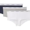 imageCalvin Klein Womens Balance Cotton Stretch Boyshort Panties 3 PackSpeakeasyWhiteGrey Heather