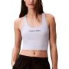 imageCalvin Klein Womens Performance Logo Low Impact Longline Sports BraHalogen Blue
