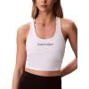 imageCalvin Klein Womens Performance Logo Low Impact Longline Sports BraWhite