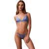 imageCalvin Klein Womens Signature Satin Unlined Triangle BraletteBlue Tulip