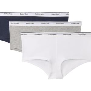 imageCalvin Klein Womens Balance Cotton Stretch Boyshort Panties 3 PackSpeakeasyWhiteGrey Heather
