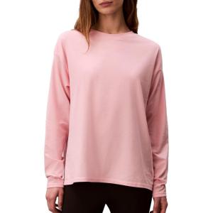 imageCalvin Klein Womens Performance Classic Fit Crewneck Long Sleeve TeePowder Pink