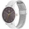 imageCalvin Klein Mens CK Real Quartz Watch  Slim Case Bracelet Minimalist Dial Water Resistant Up to 30m  Modern Classic Timepiece  Gift for Him 42mmSilverGrey