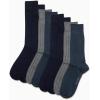imageCalvin Klein Mens Cotton Blend Dress Crew Socks 8PackNavy Texture