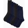 imageCalvin Klein Mens Cotton Blend Dress Crew Socks 8PackPeacoat Assorted