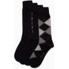 imageCalvin Klein Mens Crew Dress Socks 4PackBlack Argyle