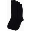 imageCalvin Klein Mens Crew Dress Socks 4PackBlack Solid
