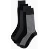 imageCalvin Klein Mens Crew Dress Socks 4PackBlackGrey