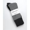 imageCalvin Klein Mens Crew Dress Socks 4PackBlackGrey