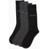 imageCalvin Klein Mens Crew Dress Socks 4PackBlackGrey Solid