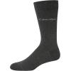imageCalvin Klein Mens Crew Dress Socks 4PackBlackGrey Solid