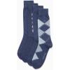 imageCalvin Klein Mens Crew Dress Socks 4PackBlue Argyle