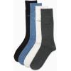 imageCalvin Klein Mens Crew Dress Socks 4PackBlueGrey Solid