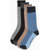 imageCalvin Klein Mens Crew Dress Socks 4PackBluebrown Heather