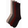 imageCalvin Klein Mens Crew Dress Socks 4PackBrown Assorted