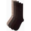 imageCalvin Klein Mens Crew Dress Socks 4PackBrown Multi
