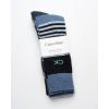 imageCalvin Klein Mens Crew Dress Socks 4PackDenim Assorted