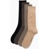 imageCalvin Klein Mens Crew Dress Socks 4PackTan Solid