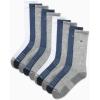 imageCalvin Klein Mens Crew Socks  10 Pack Cushioned Athletic Performance Breathable Running and Sports Crew Socks for MenBlue Grey Multi