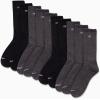 imageCalvin Klein Mens Crew Socks  10 Pack Cushioned Athletic Performance Breathable Running and Sports Crew Socks for MenGreyBlack