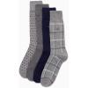 imageCalvin Klein Mens Crew Socks  4 Pack Soft Cotton Blend Cushioned Crew Dress Socks for Men for Formal Casual and Work WearGrey Plaid