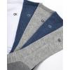imageCalvin Klein Mens Crew Socks  5 Pack MoistureWicking Cushioned Athletic Crew Socks for Men for Running amp WorkoutBlue Grey Multi