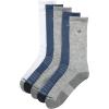 imageCalvin Klein Mens Crew Socks  5 Pack MoistureWicking Cushioned Athletic Crew Socks for Men for Running amp WorkoutBlue Grey Multi