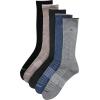 imageCalvin Klein Mens Crew Socks  5 Pack MoistureWicking Cushioned Athletic Crew Socks for Men for Running amp WorkoutHeather Grey Multi