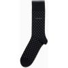 imageCalvin Klein Mens Crew Socks  Soft Cotton Blend Cushioned Comfort Mens Dress Socks for Work and Casual WearBlack Pin Dot