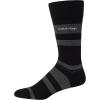 imageCalvin Klein Mens Crew Socks  Soft Cotton Blend Cushioned Comfort Mens Dress Socks for Work and Casual WearBlack Stripe