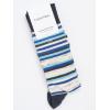 imageCalvin Klein Mens Crew Socks  Soft Cotton Blend Cushioned Comfort Mens Dress Socks for Work and Casual WearBlue Stripe