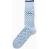 imageCalvin Klein Mens Dress Socks  1 Pair Lightweight Stretch Soft Work Crew Socks for Men for Casual Business amp Formal AttireBlue Dot