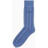 imageCalvin Klein Mens Dress Socks  1 Pair Lightweight Stretch Soft Work Crew Socks for Men for Casual Business amp Formal AttireBlue Multi